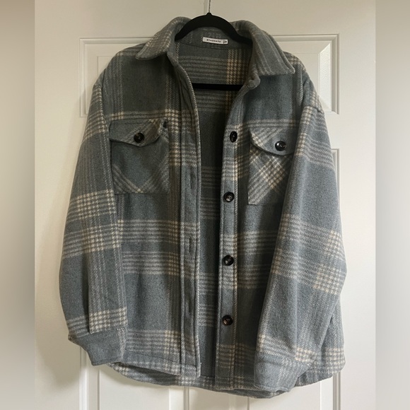 Staccato Jackets & Blazers - Staccato Charcoal Plaid Jacket
